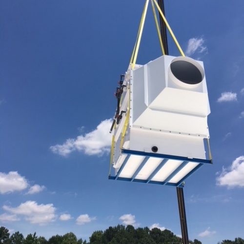 scrubber installation